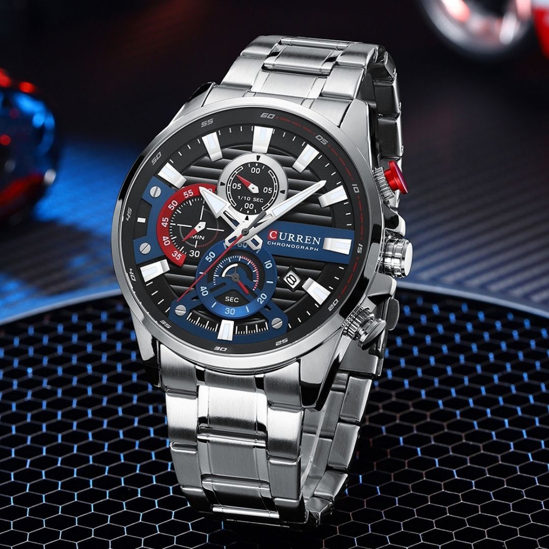 Reloj Curren 8415 de 47mm con correa de acero inoxidable - Vista 2
