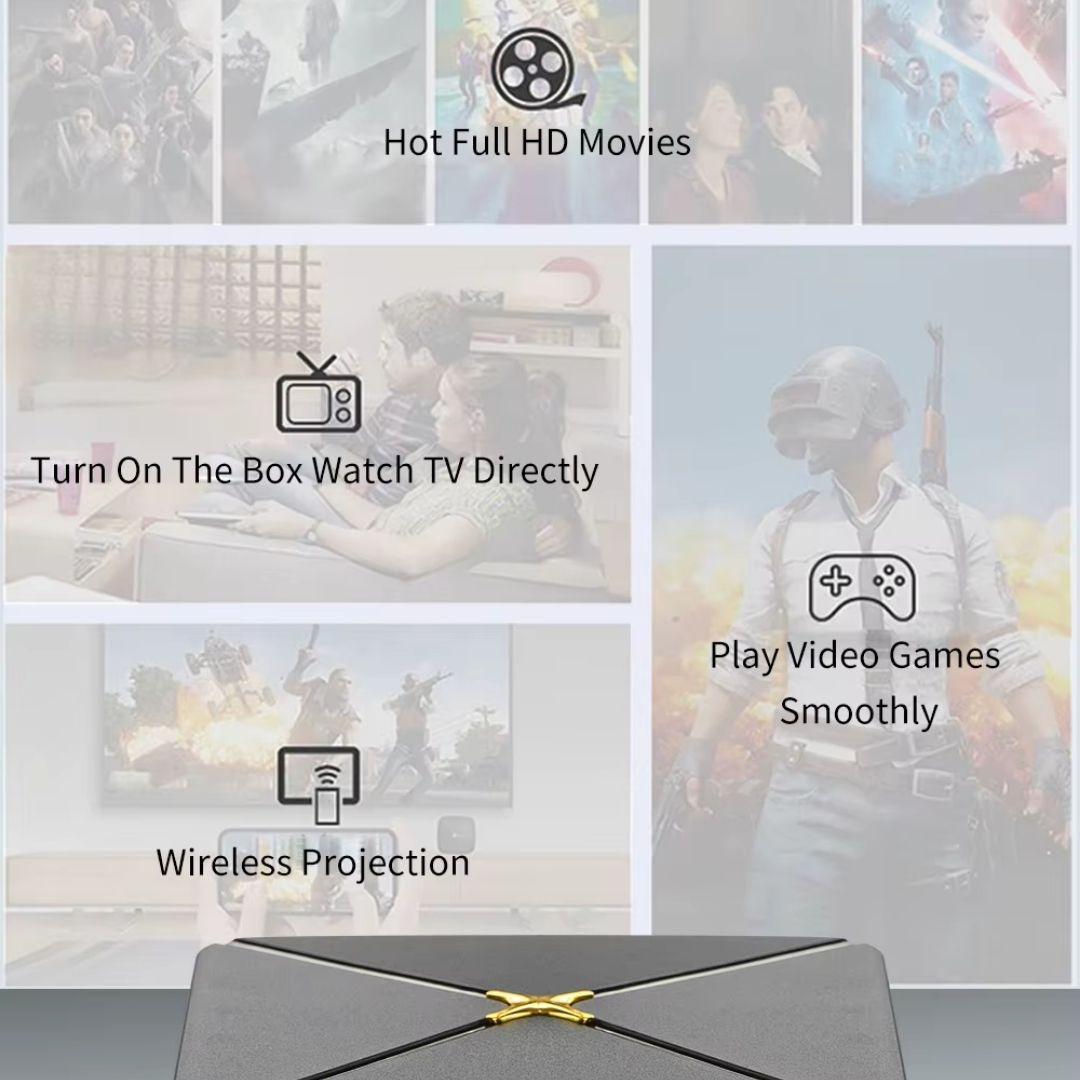 Android TV Box iHomeLife 4K con WiFi 5G, Bluetooth 5.0 ,2GB RAM, 8GB ROM - Vista 3