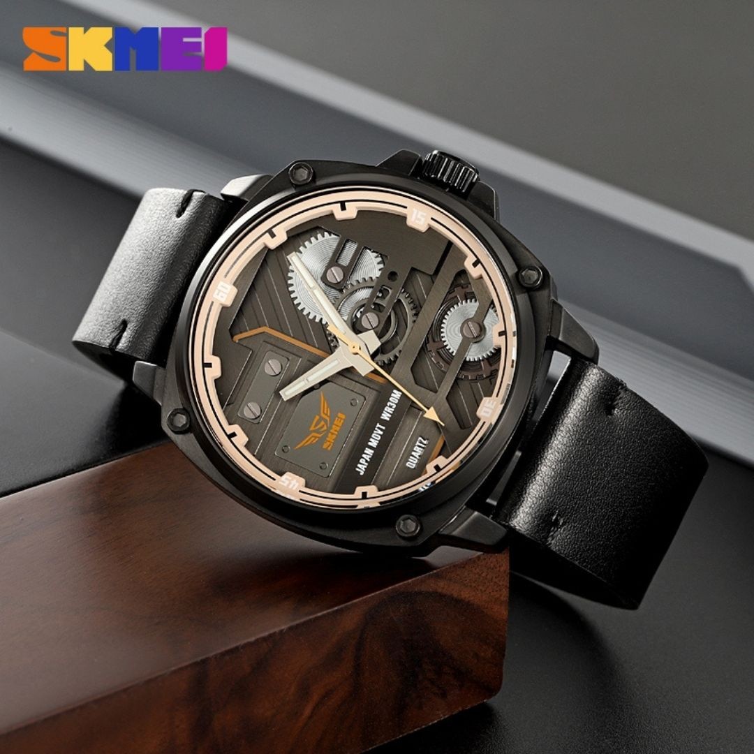 Reloj SKMEI 2289 Cuero Lujo 49 mm Resistente al Agua 30M - Vista 2