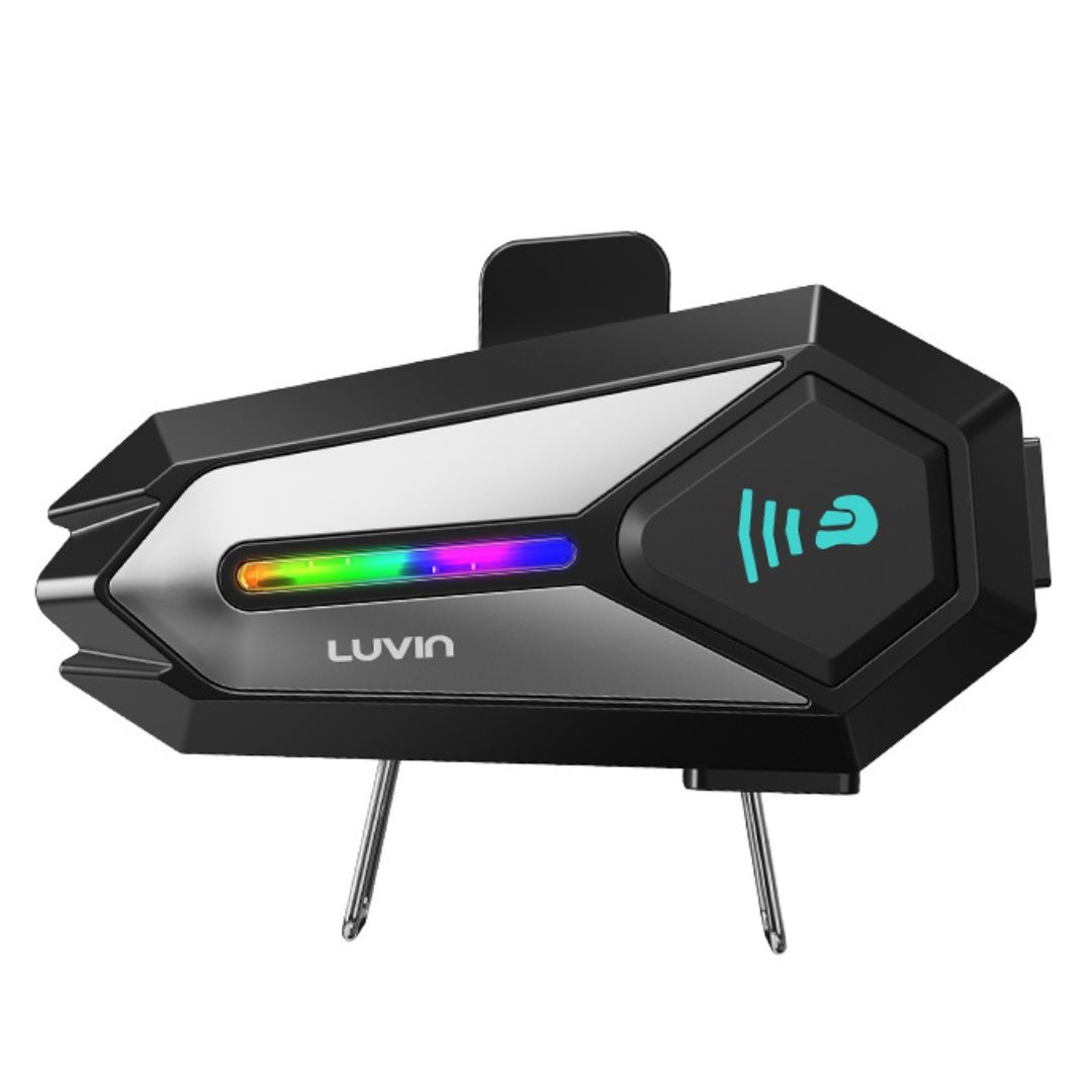 Intercomunicador para Casco Moto Freedconn LUVIN G8 Alcance 300 m, Bluetooth 5.3, Batería 1000 mAh - Vista 2