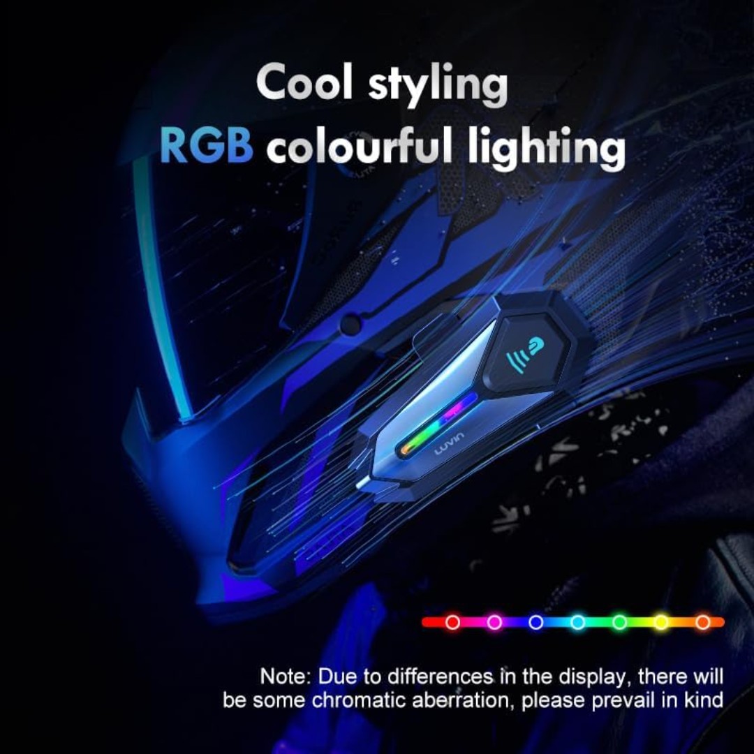 Intercomunicador para Casco Moto Freedconn LUVIN G8 Alcance 300 m, Bluetooth 5.3, Batería 1000 mAh - Vista 6