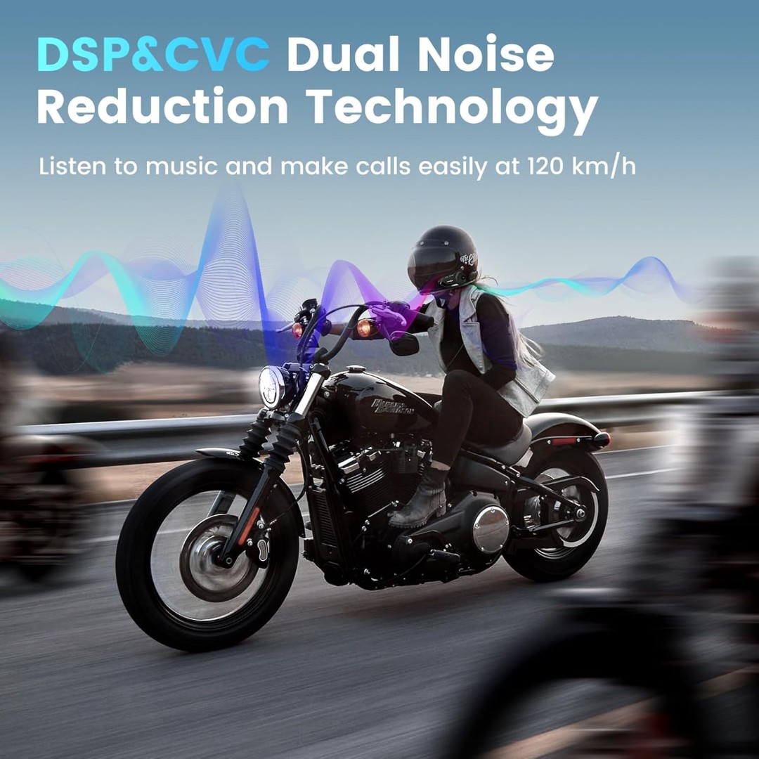 Intercomunicador para Casco Moto FreedConn R1 PRO Cámara 2K, Alcance 1 km, Bluetooth 5.0, Batería 1500 mAh - Vista 5