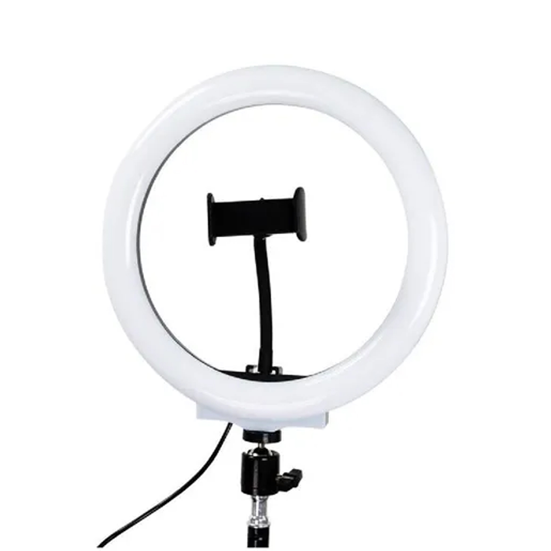 Aro de Luz 10" - Luz Cálida y Fría - 3 Intensidades de Potencia + Trípode Ajustable
