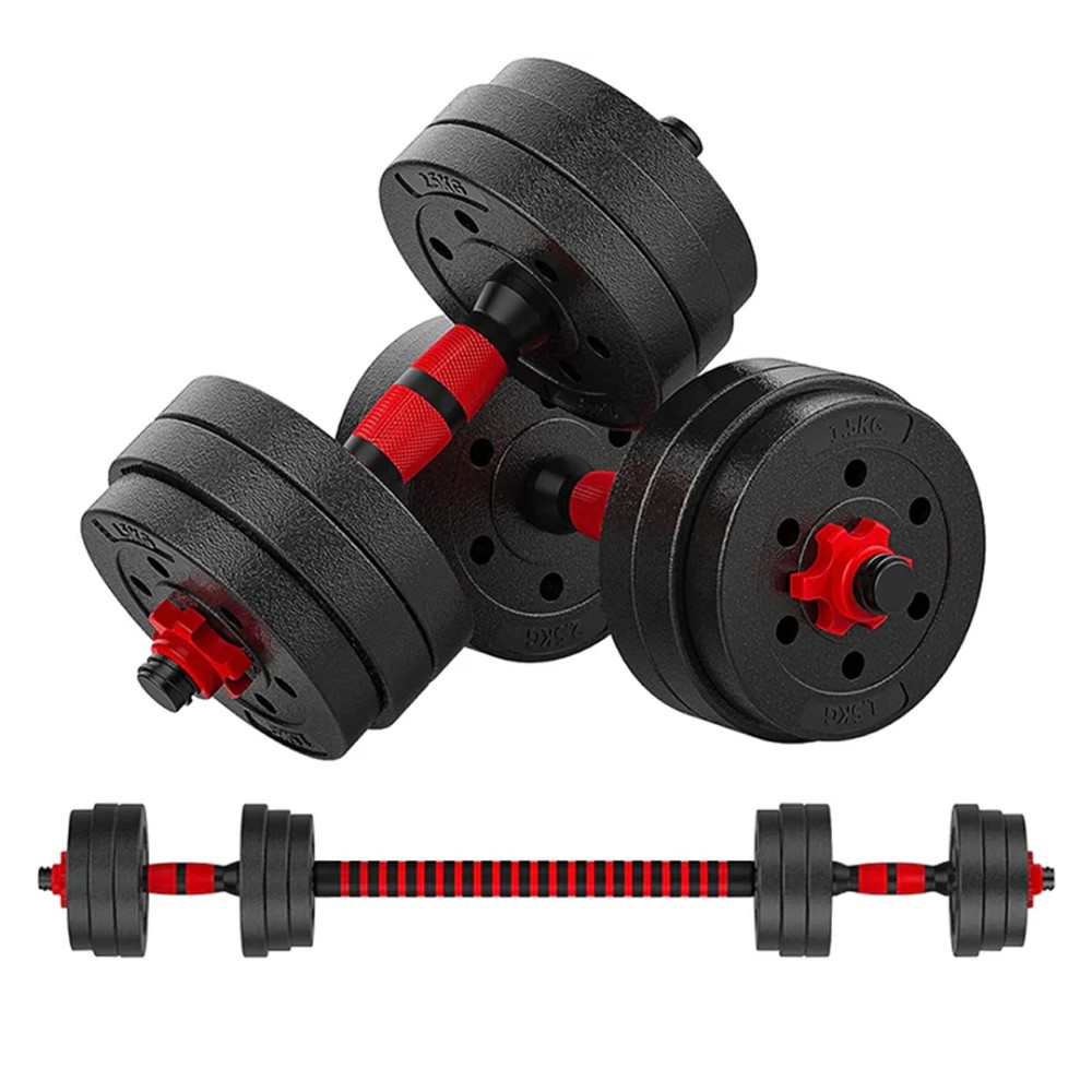 Set de Pesas – Ajustables hasta 20 kg con discos PVC - Vista 2