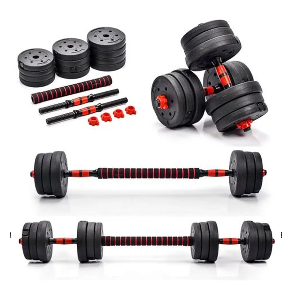 Set de Pesas – Ajustables hasta 20 kg con discos PVC