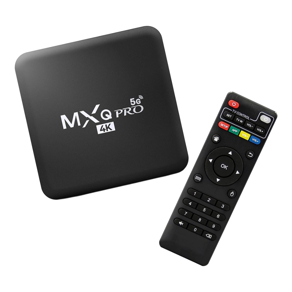 TV Box Caja Negra – Android 4K UHD con Wi-Fi y Bluetooth