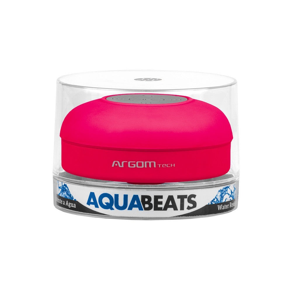 Corneta ARGOMTECH Bluetooth 3W – Portátil, Resistente al Agua IPX4 Rosa - Vista 3