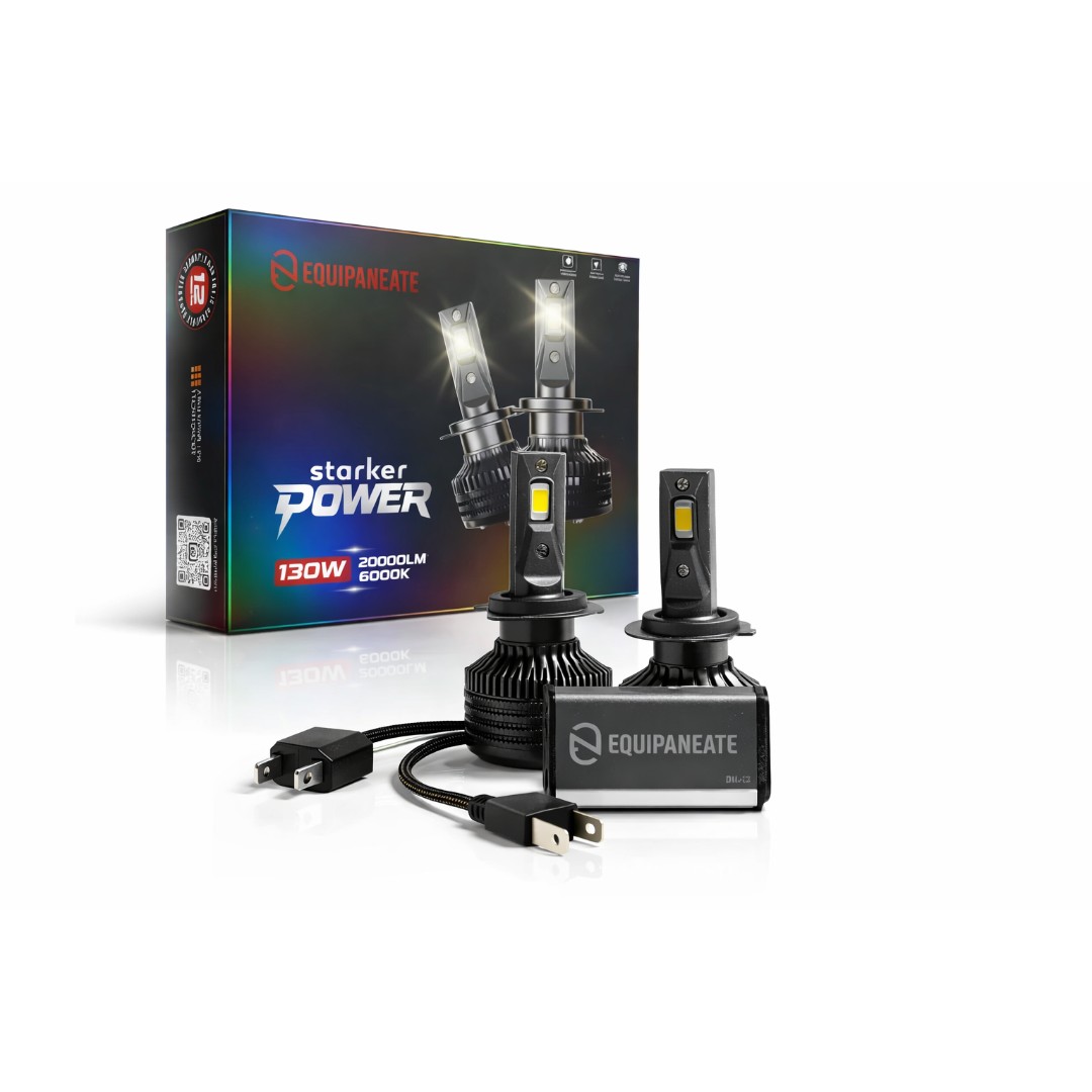 Luces LED H4 Equipaneate – Starker Power 20.000 Lúmenes 6000K (Par) - Vista 2