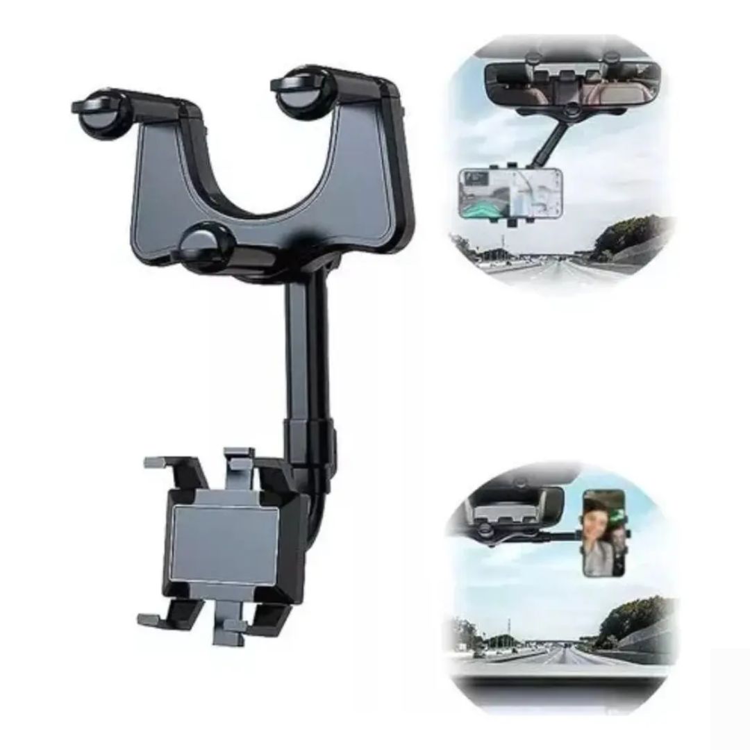 Base Porta Celular Para Espejo Retrovisor Carro Ajustable