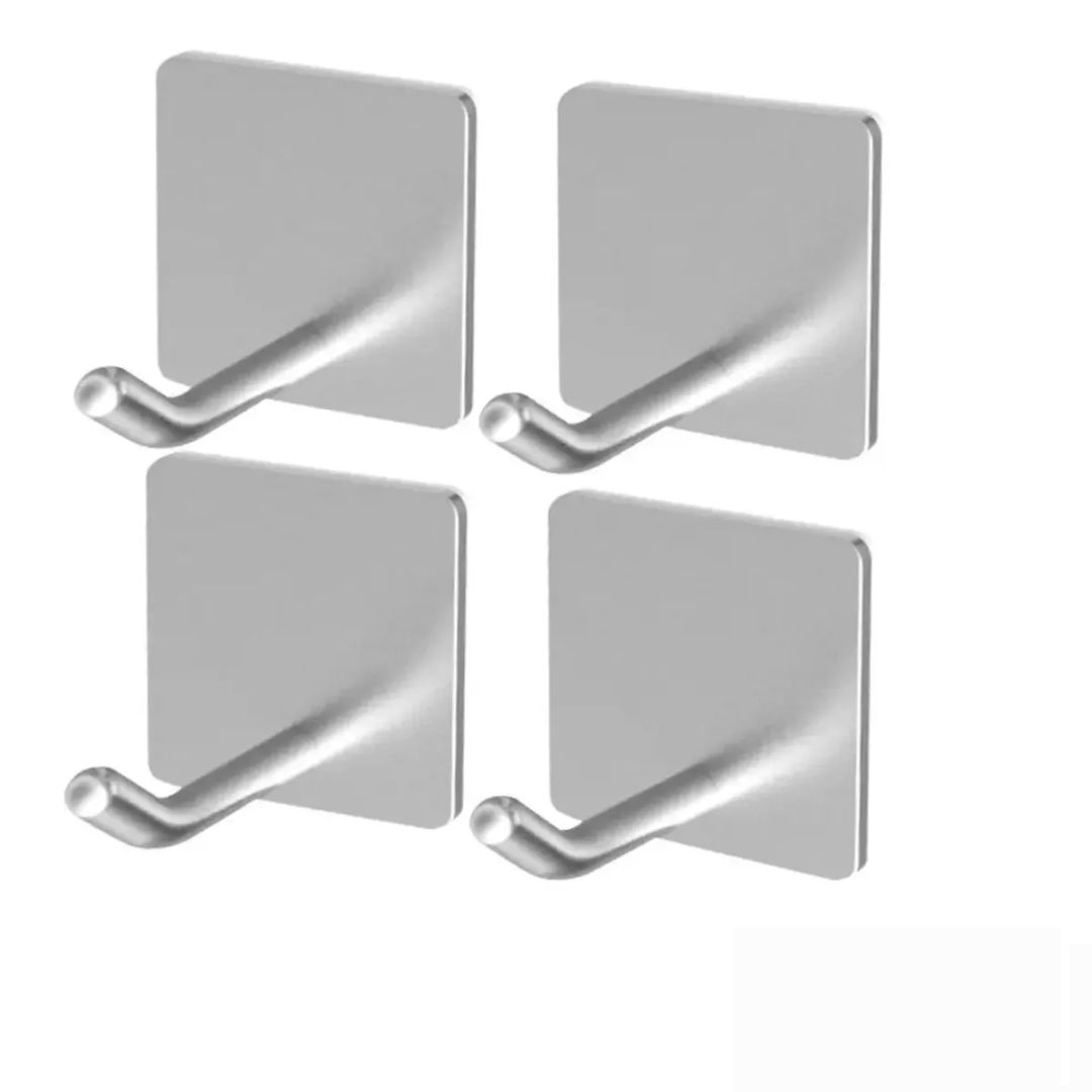 Ganchos Adhesivo Para Pared Colgar Resistente 5 Unidad Metal