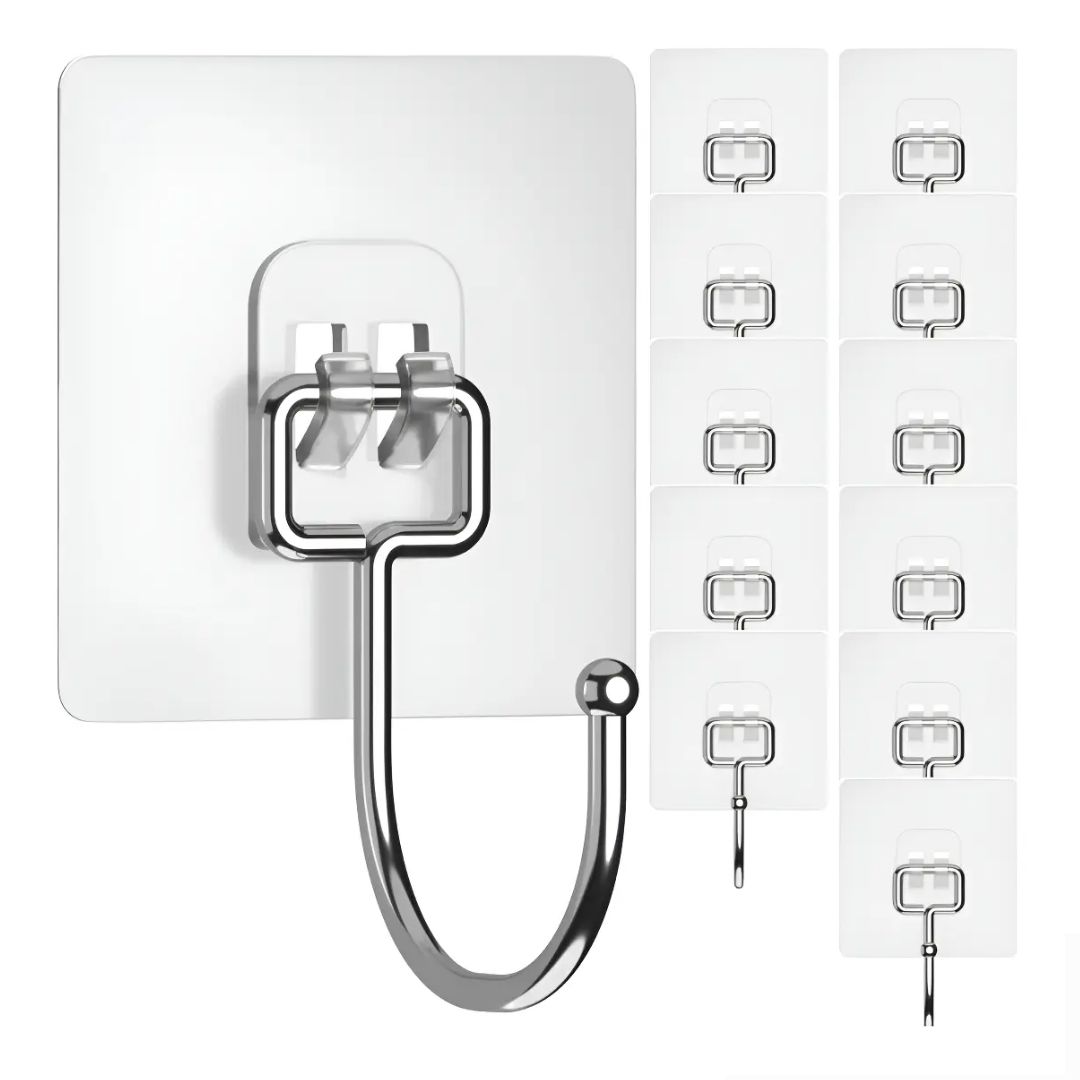 Ganchos Adhesivos Para Pared Colgar Resistentes 10 Unidades