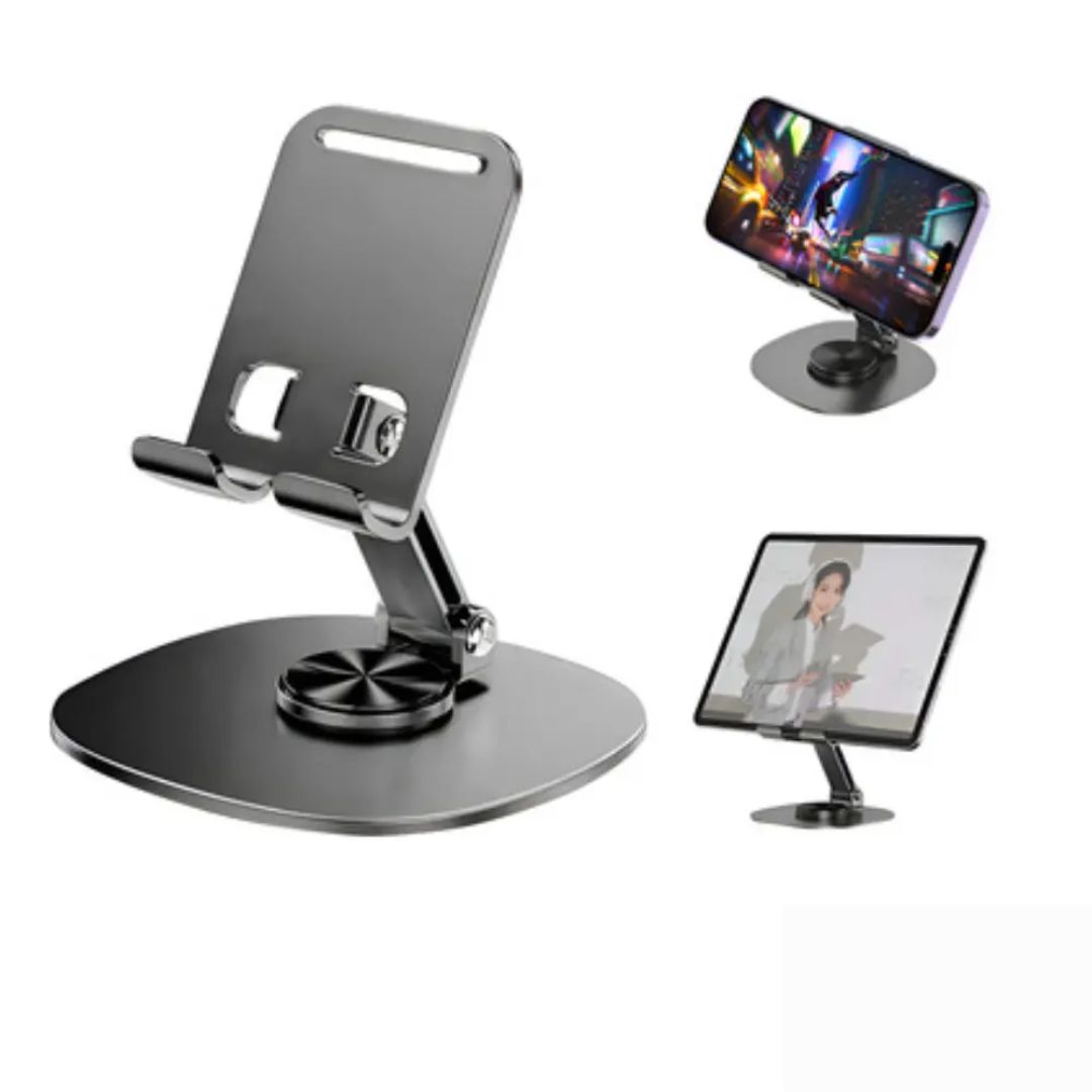 Base Metalica Soporte Mesa Celular Ajustable 360 Escritorio