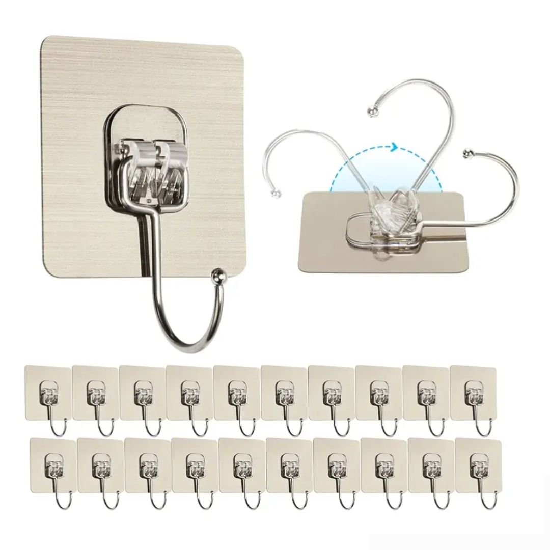 Ganchos Adhesivos Para Pared Colgar Resistentes 5 Unidades