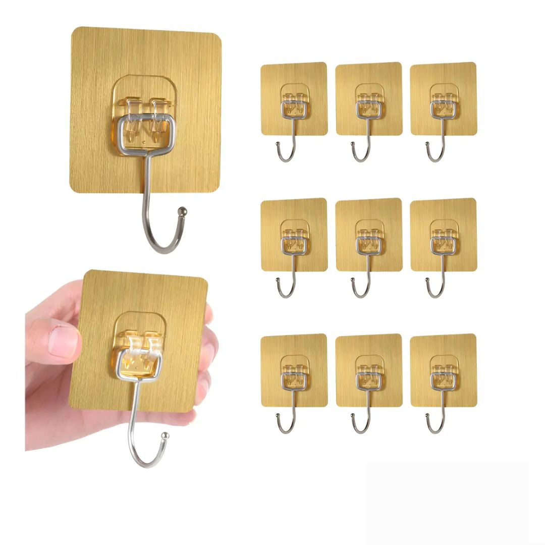 Ganchos Adhesivos Para Pared Colgar Resistentes 5 Unidades