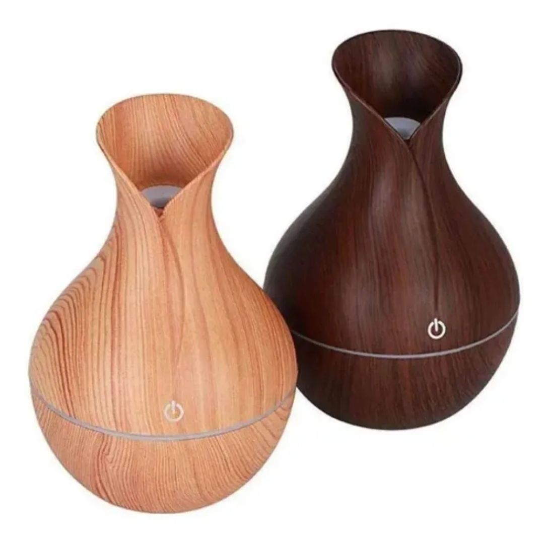Humidificador Jarron Luz Rgb Difusor Aromas Esencia Regalo