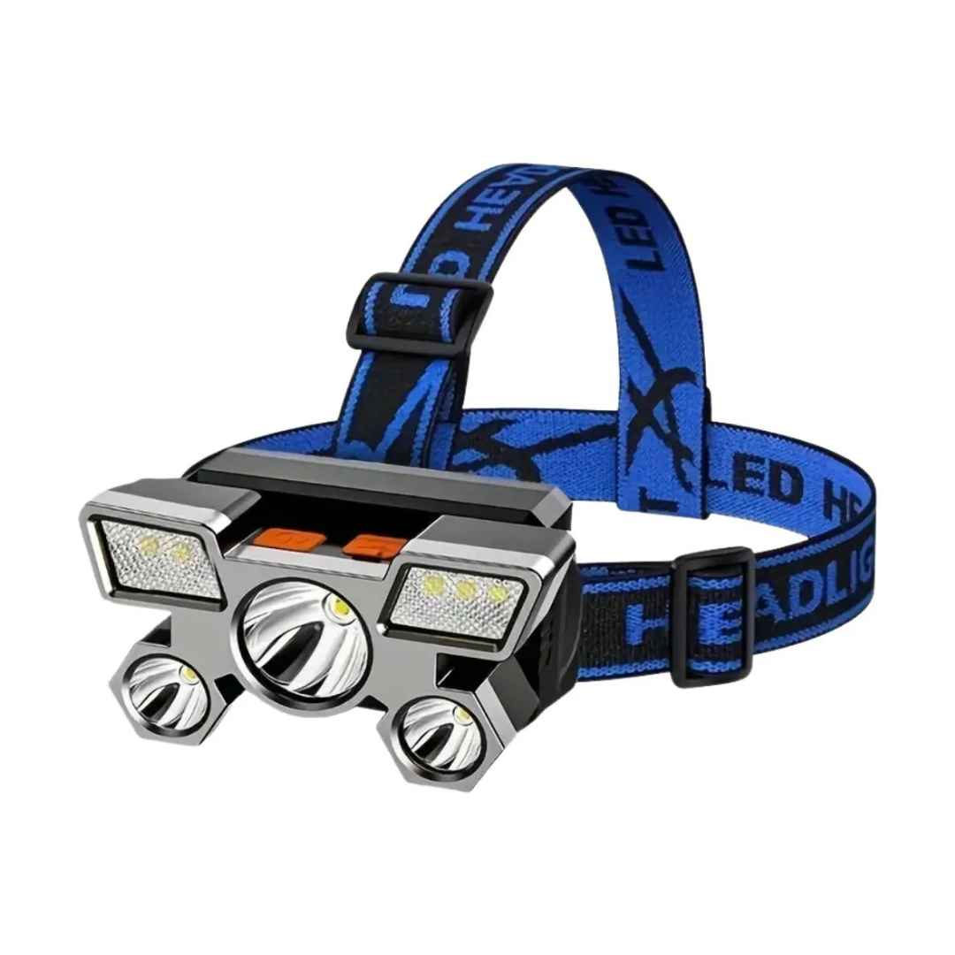 Linterna De Cabeza 5 Led Portátil Recargable Inalambrica