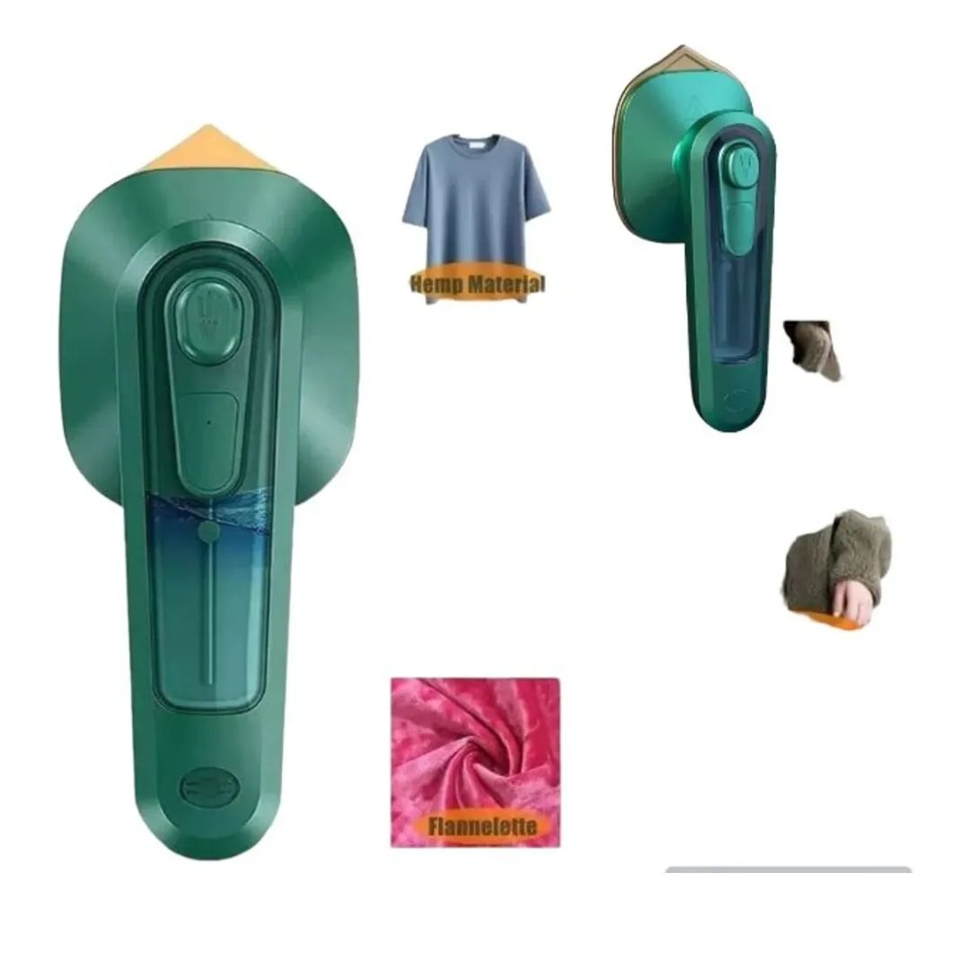 Mini Plancha Al Vapor Viajera Portatil 110ml Con Goma Calor