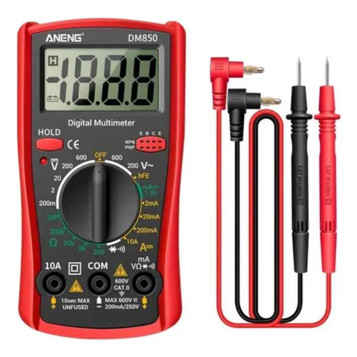 Tester Multimetro Digital Voltaje Ac Corriente Portatil D850
