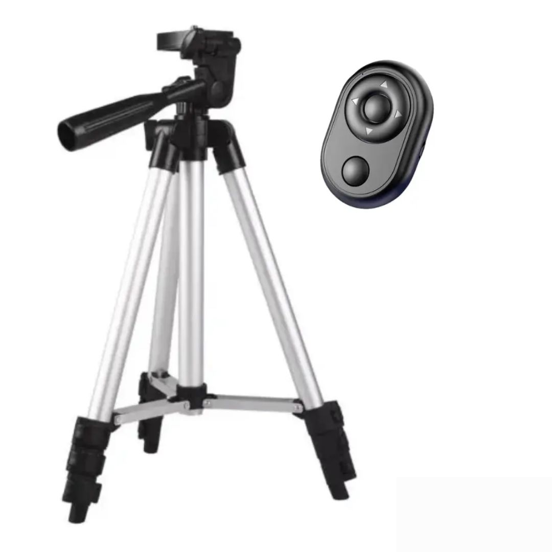 Tripode Aluminio Soporte Celular Portatil Y Control Remoto