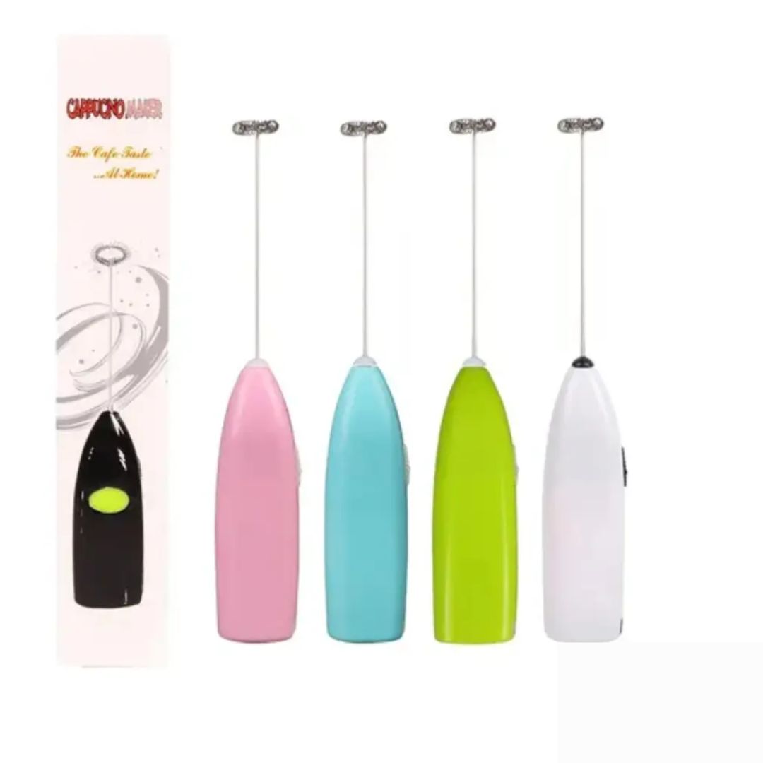 Batidor Manual Semi Automatico Acero Inoxidable Portatil