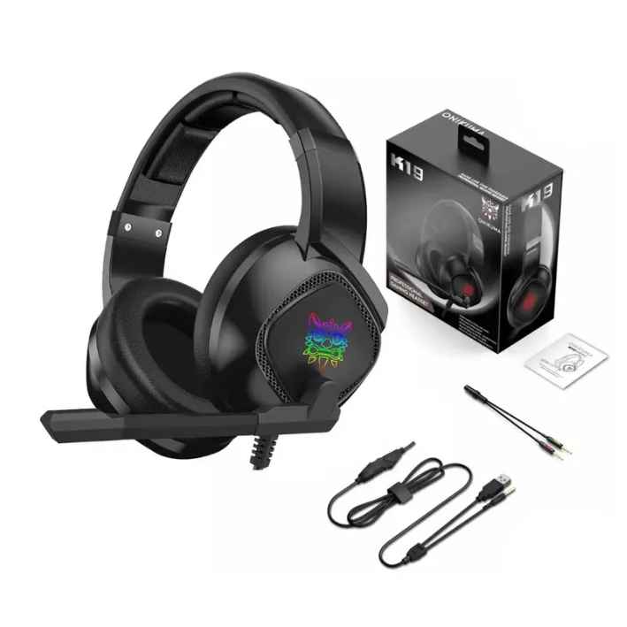 Audifonos Gaming Onikuma K19 Con Microfono Rgb Profesional