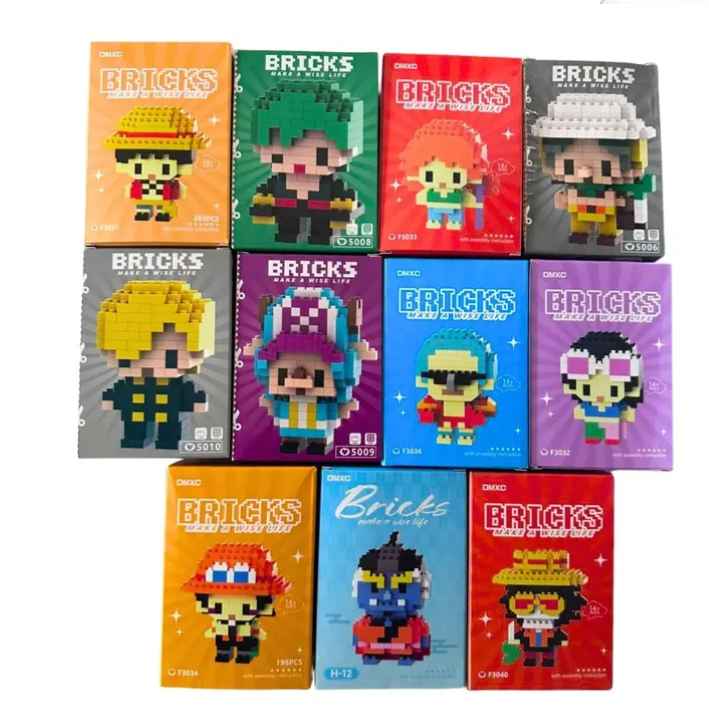 Bloques Lego Mini Bricks Figuras Armable Coleccion One Piece