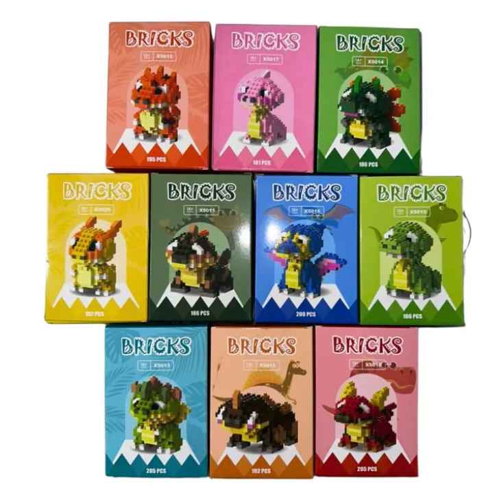 Bloques Mini Lego Bricks Figuras Armable Coleccion Dragones