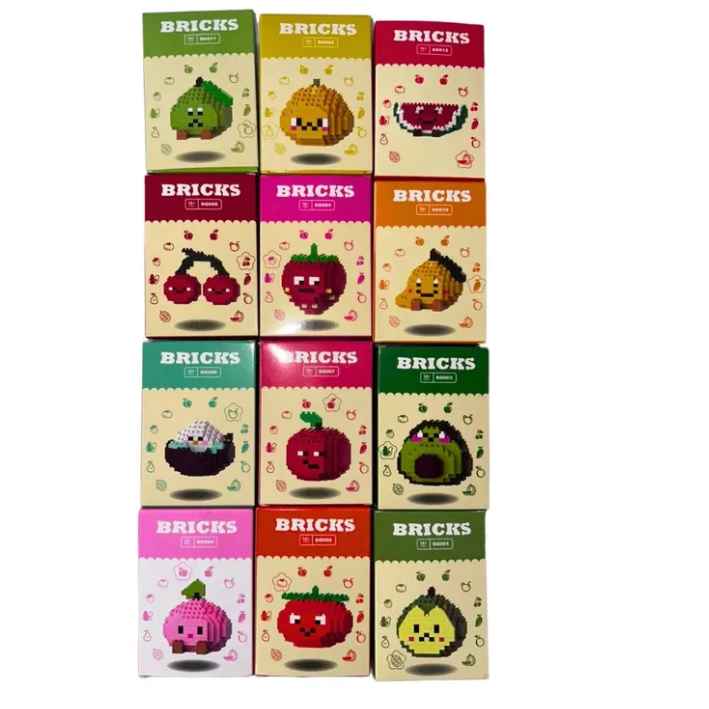 Bloques Mini Lego Bricks Figuras Armable Coleccion Frutas
