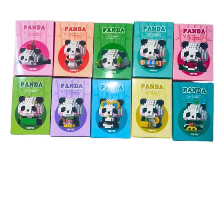 Bloques Mini Lego Bricks Figuras Armable Coleccion Pandas