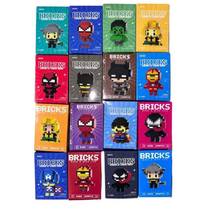 Bloques Mini Lego Bricks Figuras Armable Coleccion Avengers