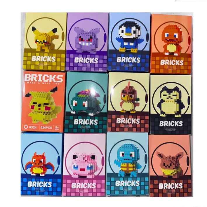 Bloques Mini Lego Bricks Figuras Armable Coleccion Pokemon