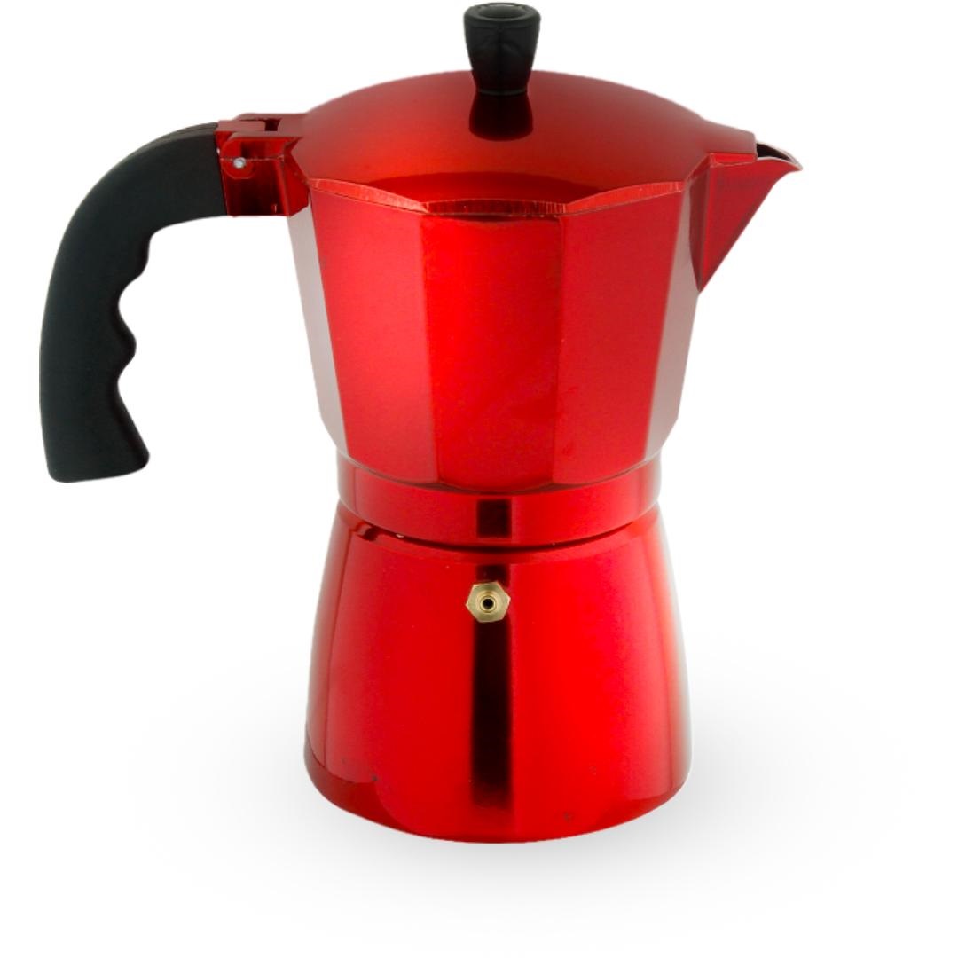 GRECA / CAFETERA ROJA DE 9 TAZAS