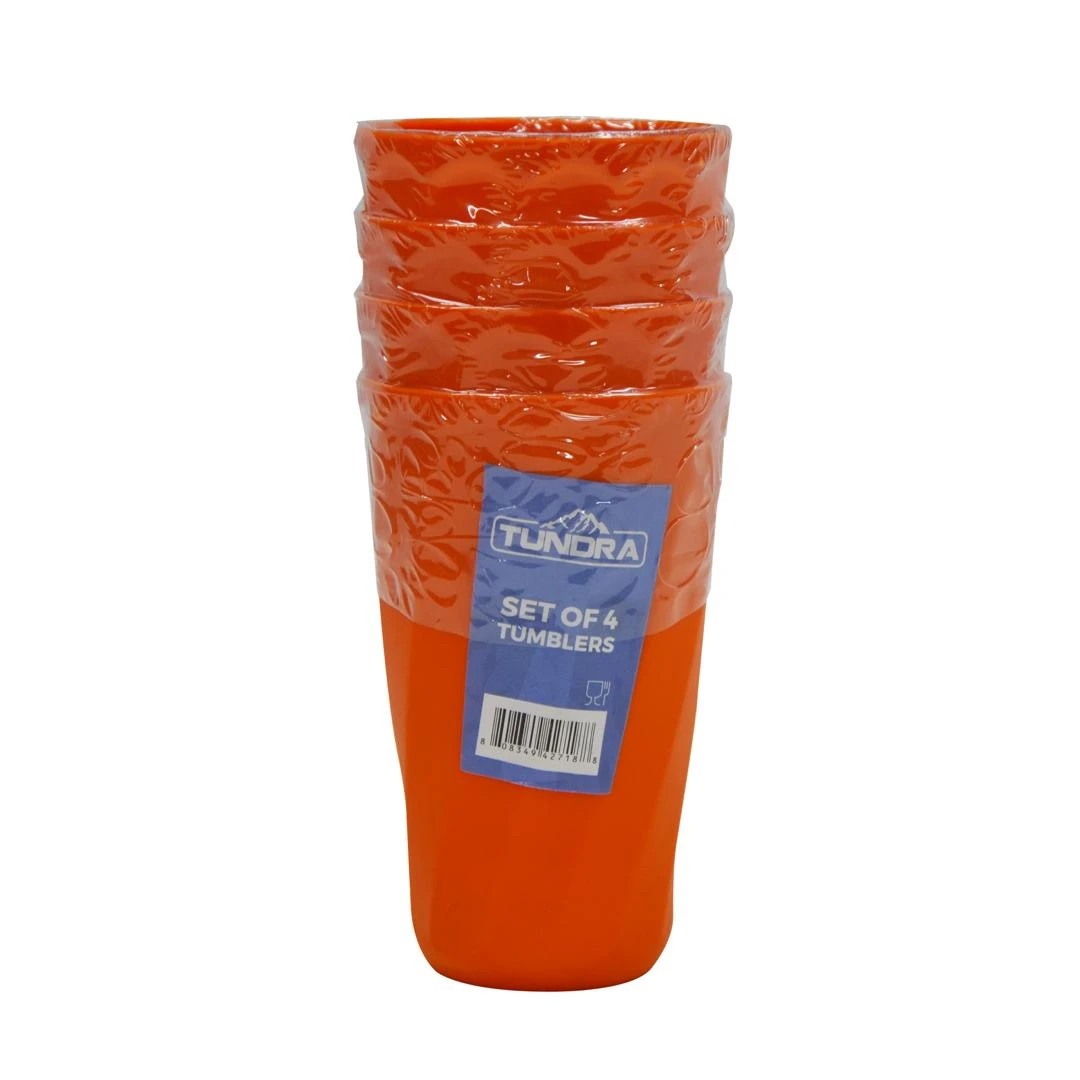 SET DE 4 VASOS PLÁSTICOS TUNDRA