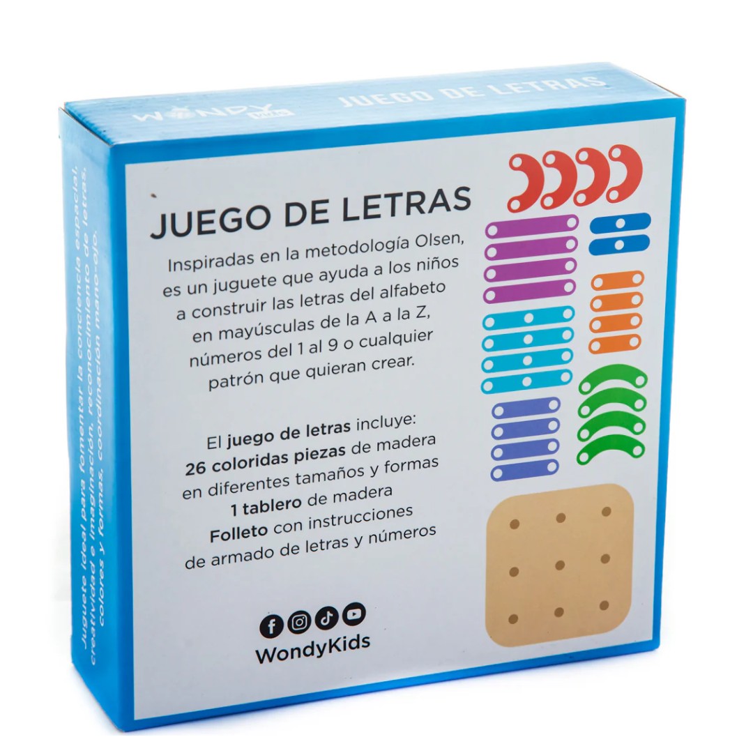 Juego de Letras Olsen – Educativo con Formas y Números - Vista 4