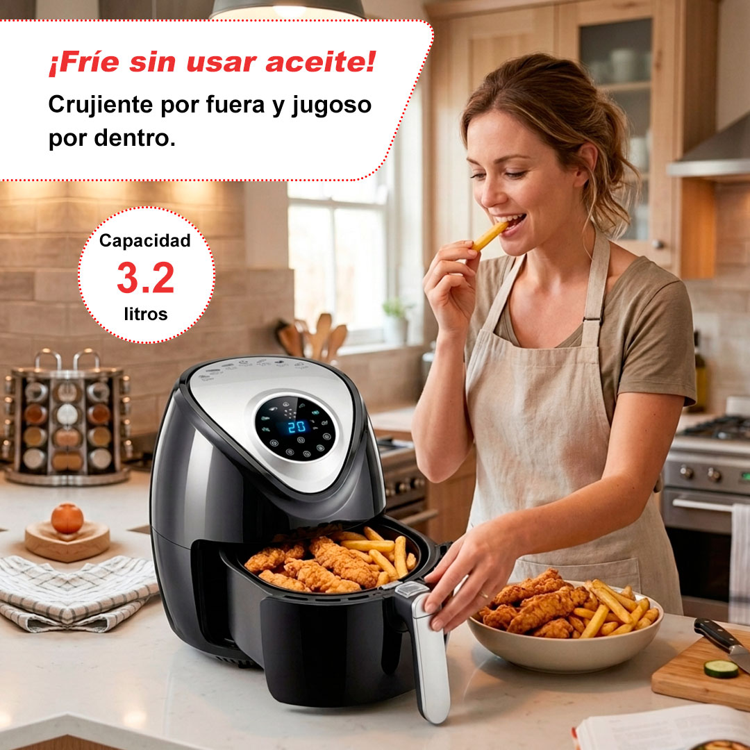 Salud Crujiente Sin Esfuerzo En Casa Para Tu Máxima Felicidad Breivon 3.2 Litros - Vista 2