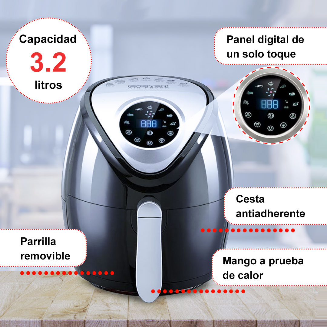 Salud Crujiente Sin Esfuerzo En Casa Para Tu Máxima Felicidad Breivon 3.2 Litros - Vista 3