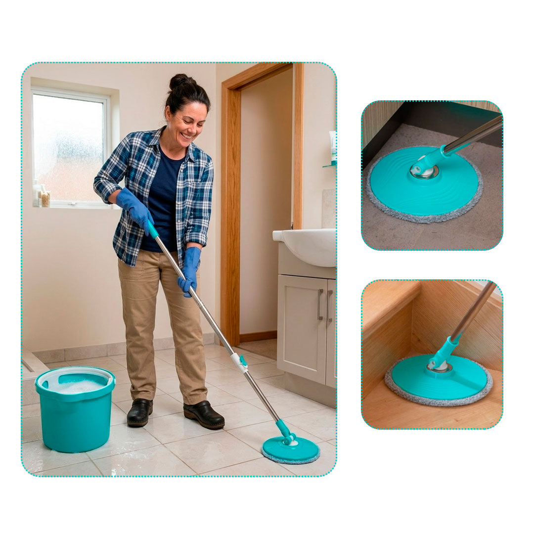 Suelos Brillantes Sin Esfuerzo Tu Hogar Limpio Es Tu Felicidad Amazing Clear Mop - Vista 2