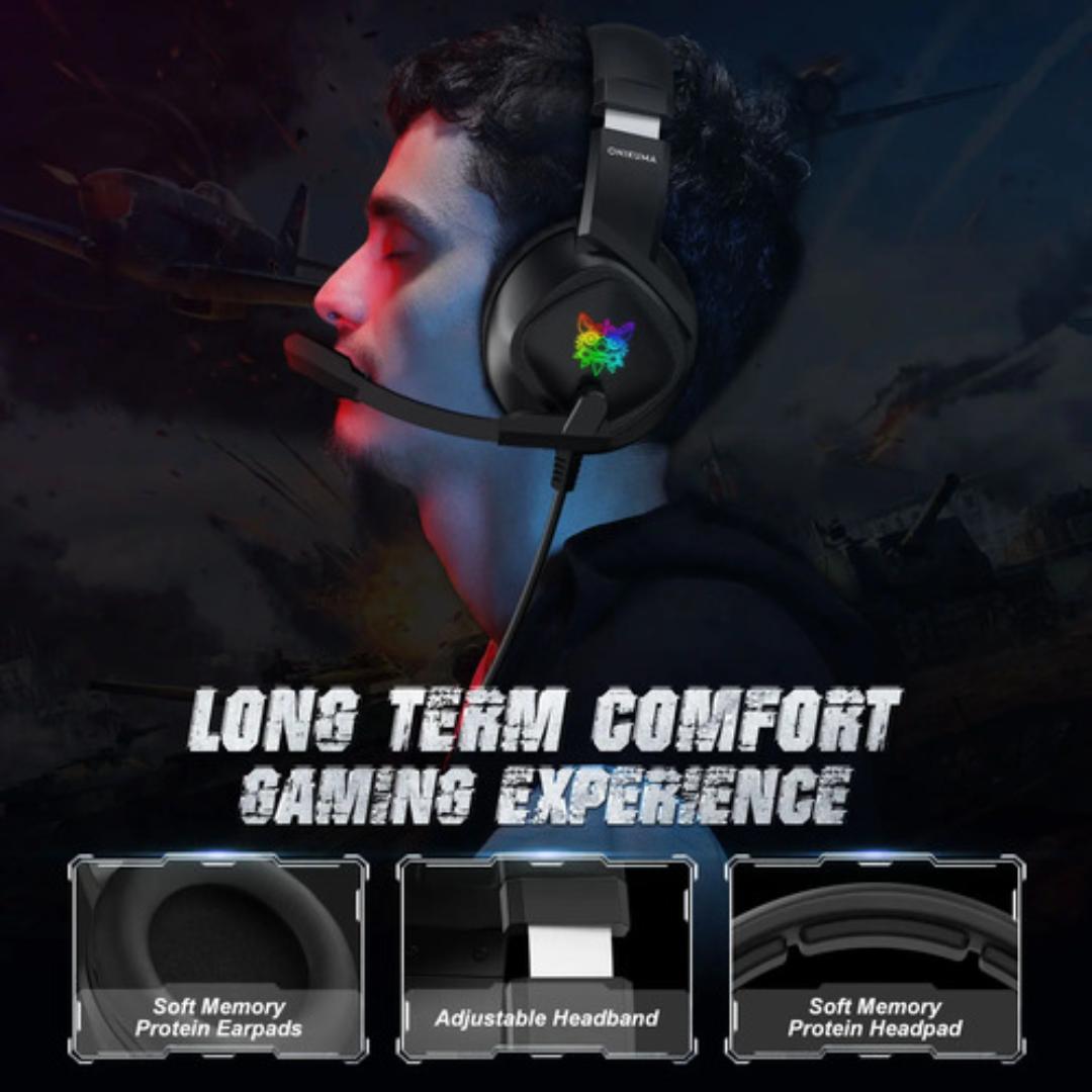 Audífono Gamer Rgb Con Audifono Y Splitter K9 - Vista 7