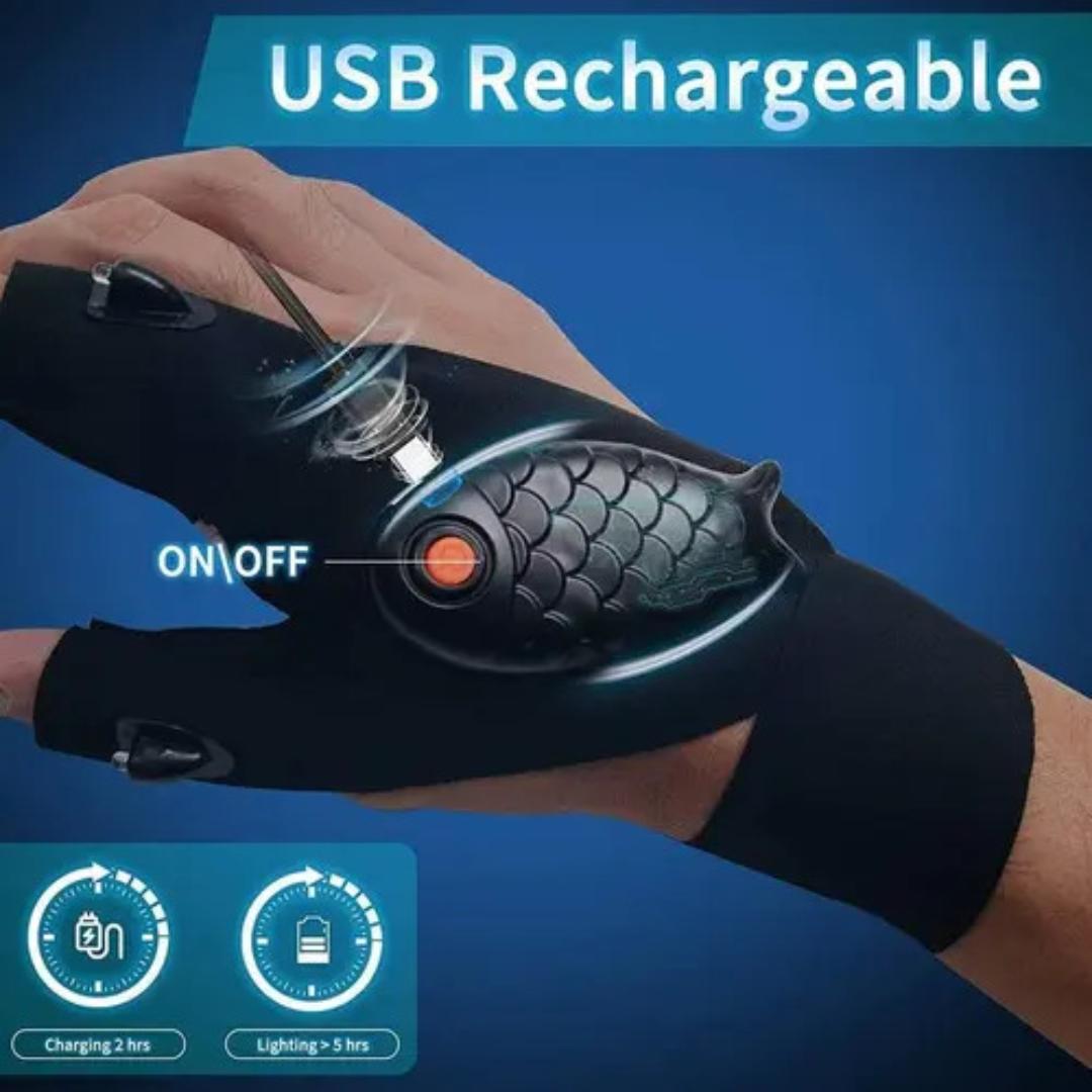 Guantes Linterna De Luz Led Para Interiores Y Exteriores