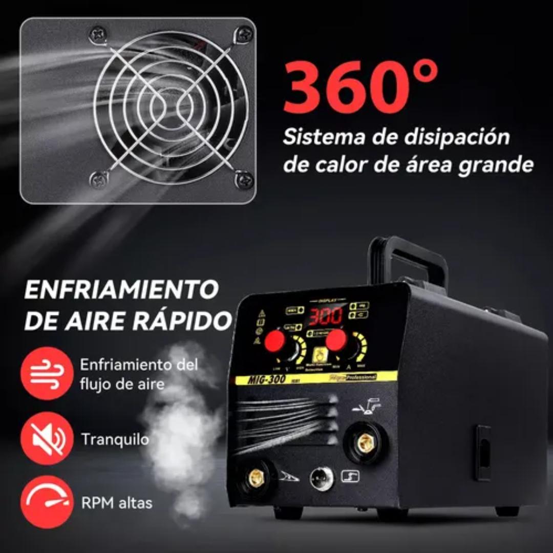 Máquina De Soldar 300amp Mma, Mig, Tig 3 En 1 De 110v - Vista 3