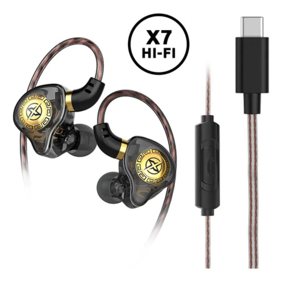 Audífonos Alambricos Con Manos Libres Qkz X7 Pro