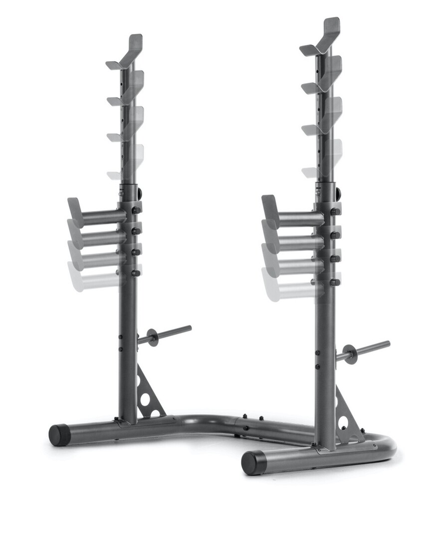 Rack De Soporte Ajustable Para Barras, Mancuernas y Discos De Pesas Weider