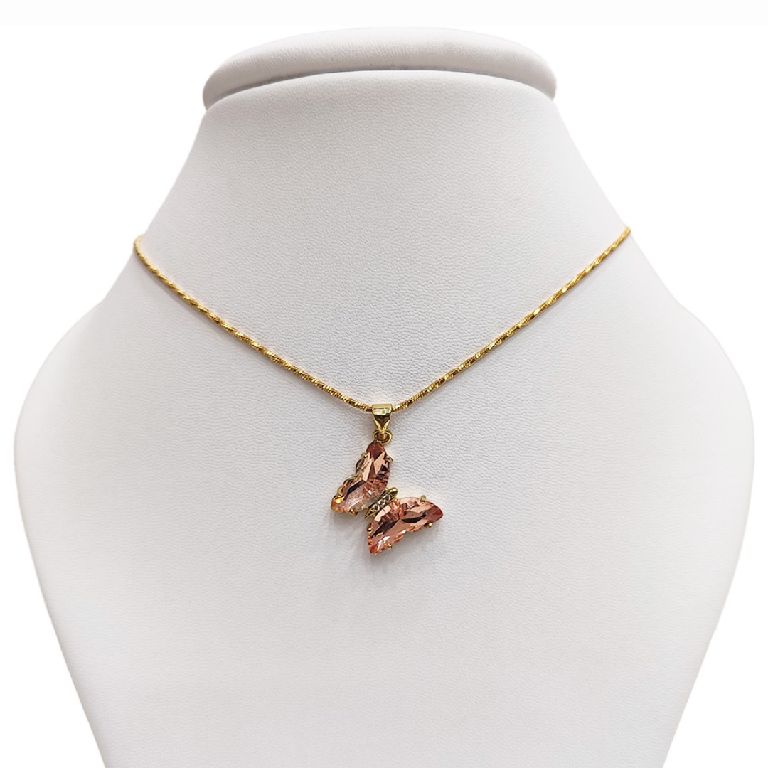 Collar Mariposa Zircon YM Accesorios