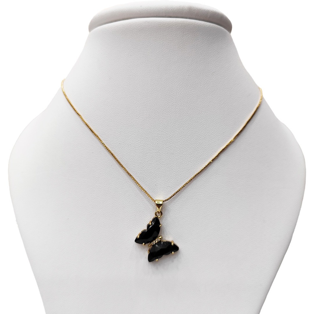 Collar Mariposa Zircon YM Accesorios