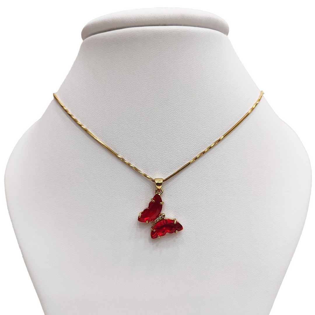 Collar Mariposa Zircon YM Accesorios