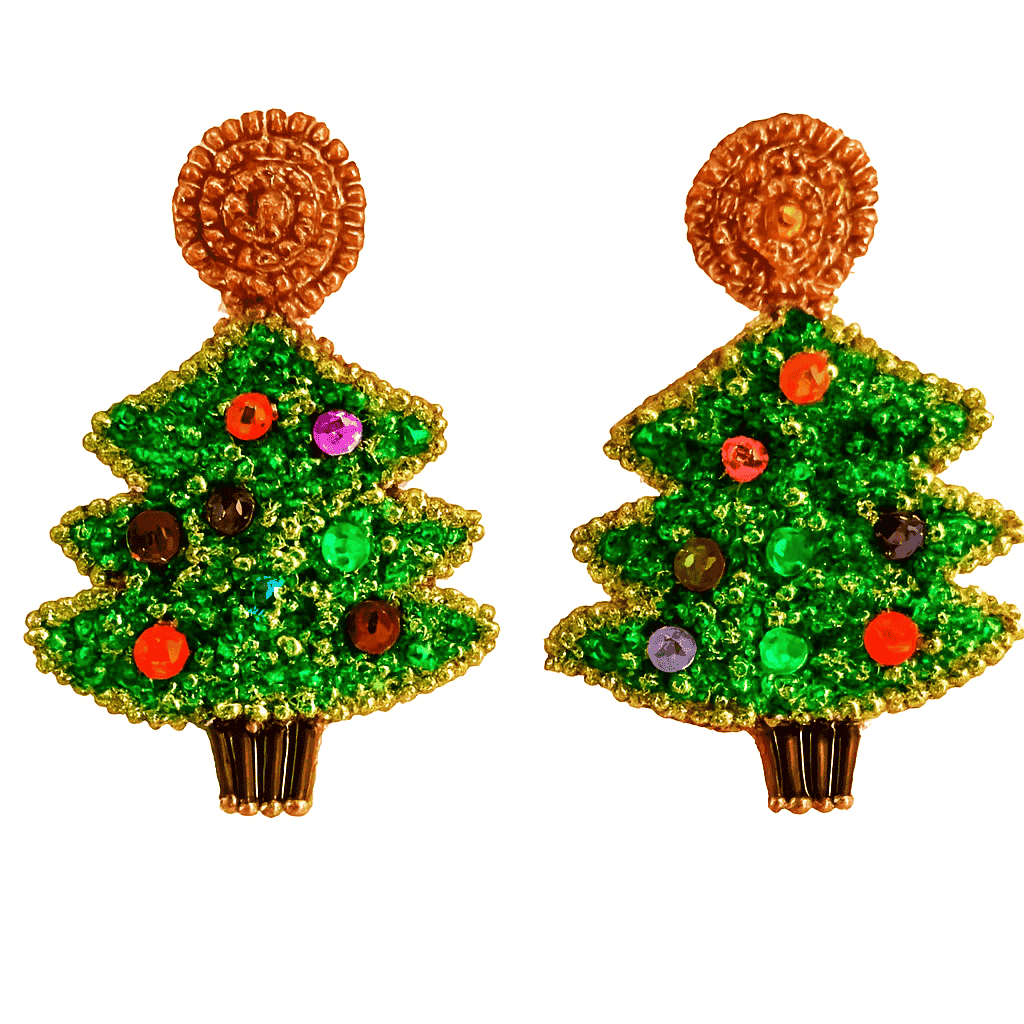 Zarcillos Danika Arbolitos Navideños