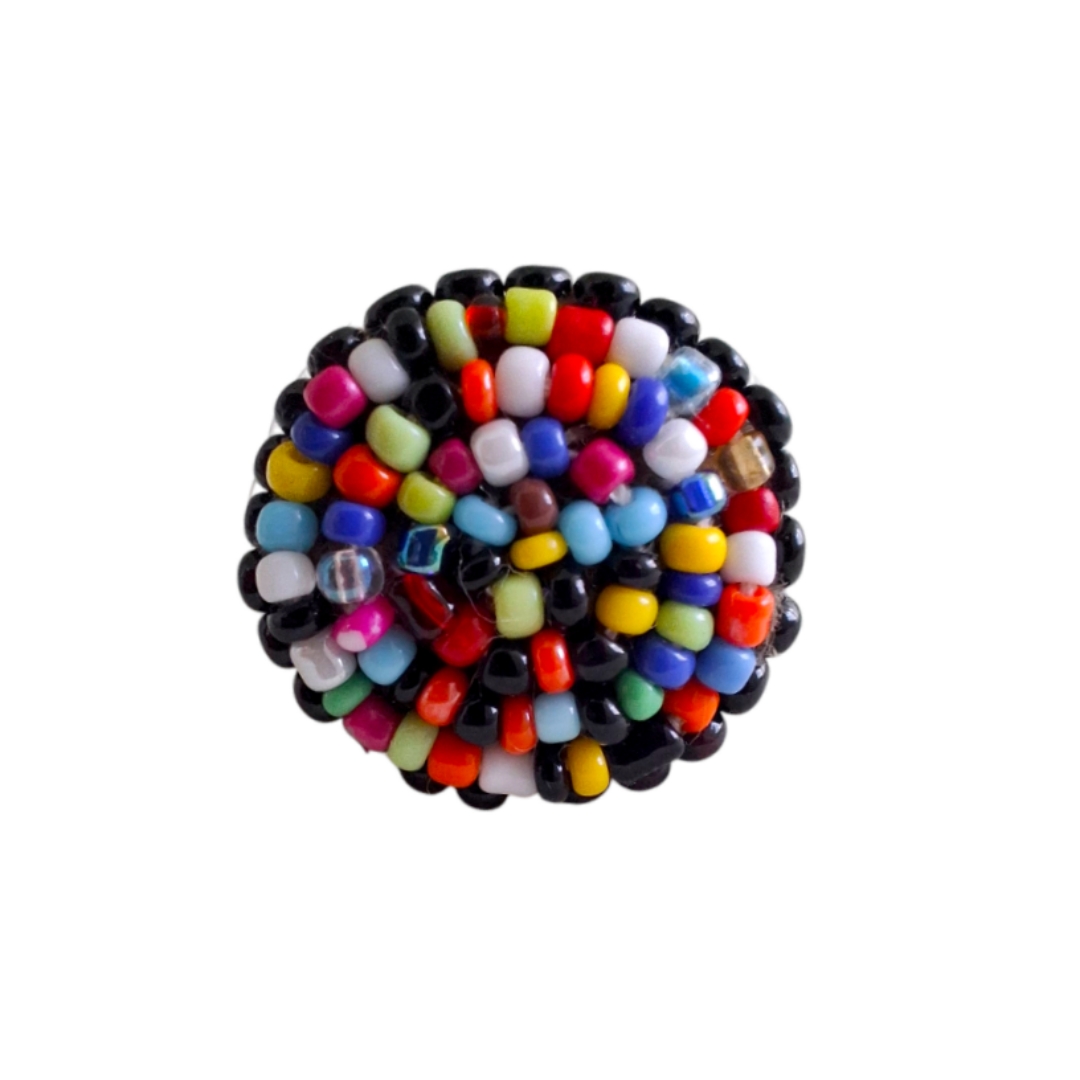 Anillo Danika Confeti Redondo Ajustable