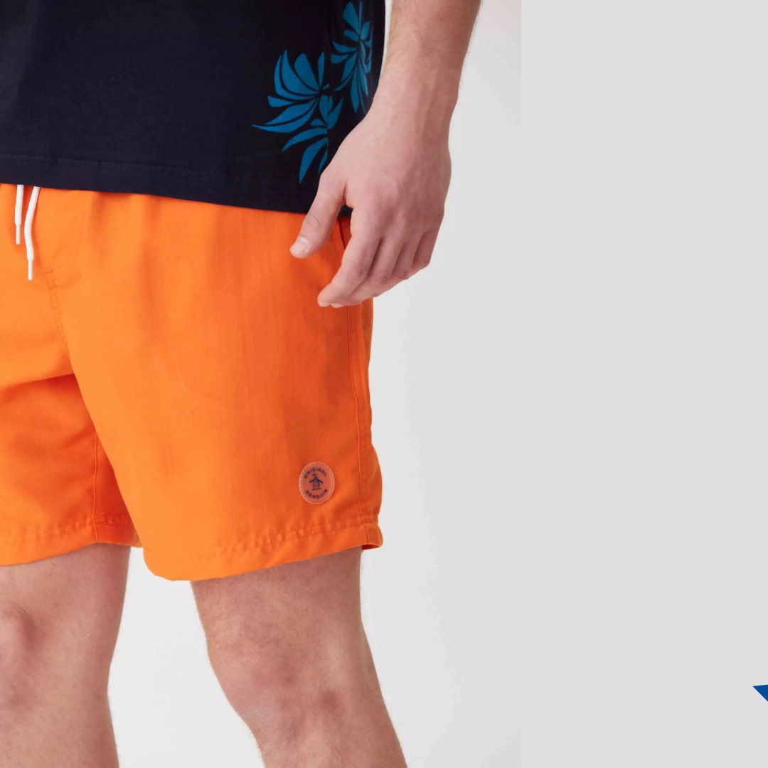 Bañador Basico Unicolor Naranja Original Penguin