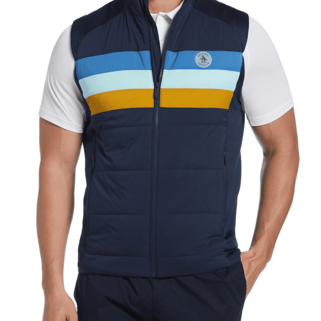 Chaleco Tricolor Azul Original Penguin S