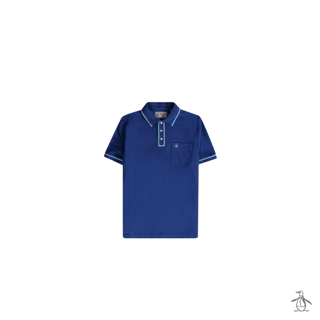 Polo Detalle Cuello Original Penguin Azul oscuro